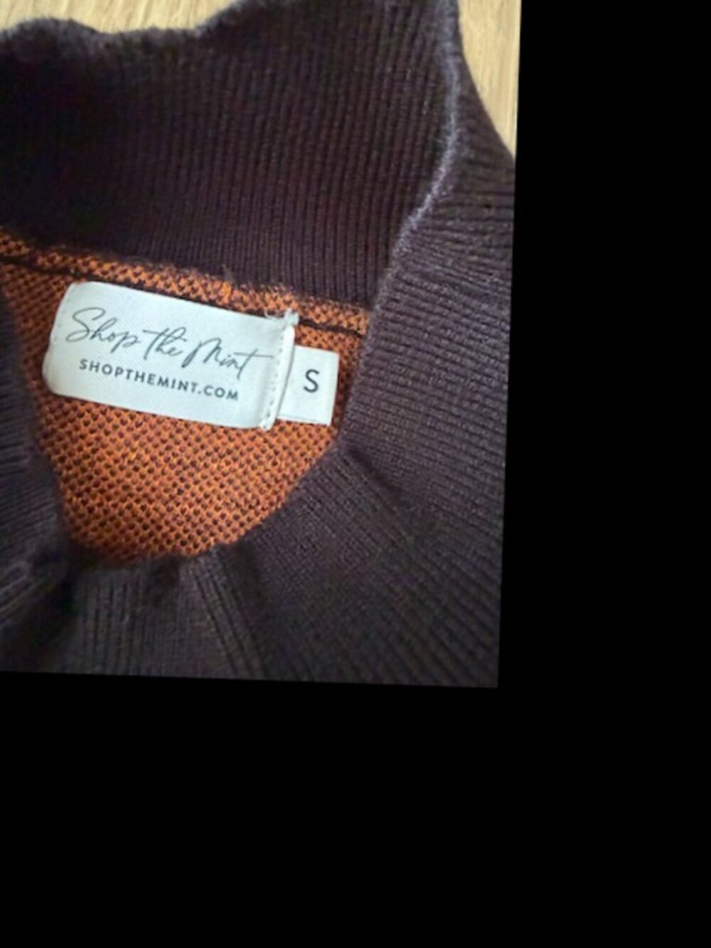 Shop The Mint Pumpkin Sweater Vest S Black - Picture 4 of 8